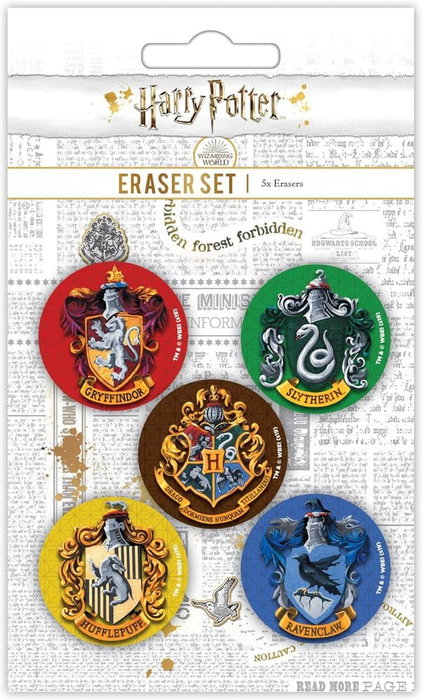 Pyramid International Harry Potter Pack de gomas Escudos de Hogwarts Pyramid International Harry Potter Pack de gomas Escudos de Hogwarts