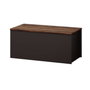 Hanah Home Baúl Anthracite, Rustic Walnut. Mueble Auxiliar para Salón Dormitorio. 90x45.5x45cm