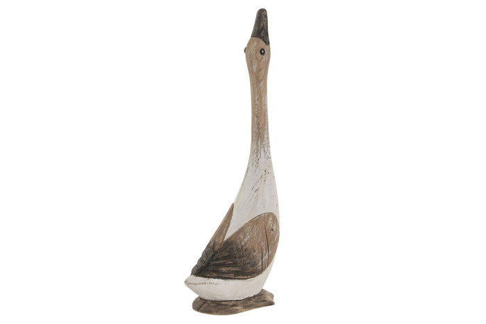 DKD Home Decor Figura de Oca en Madera Reciclada Envejecida