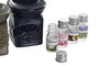 DKD Home Decor Set de 3 Quemadores de Cerámica Flor de Loto