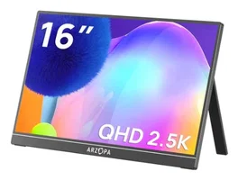Arzopa Z1RC Monitor Portátil 16 pulg 2.5K HDR 10 USB-C Negro