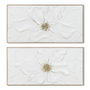 DKD Home Decor Cuadro Lienzo MDF 142x4,5x72 Flor Surtido de 2 Unidades