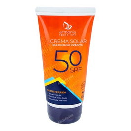 ARMONIA Crema Solar FP50+ 150ml Resistente al Agua y Sudor para Actividad Deportiva y Playa