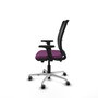 PIQUERAS Y CRESPO Silla de oficina Haches Morado y Negro