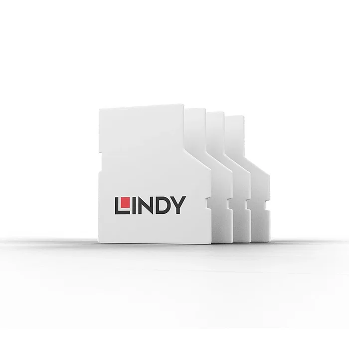 Lindy 40479 Bloqueador de Puerto para Ranura SD Card, Blanco, ABS, 10 Piezas