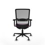 PIQUERAS Y CRESPO Silla de oficina Haches Morada con Malla Gris