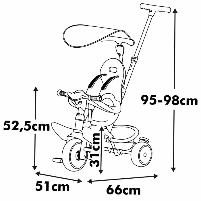 Smoby Life Baby Balade Triciclo para Niños