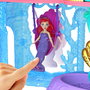 Mattel Hlw95 Disney Princess La Sirenita - Castillo de Ariel Miniatura Apilable con Muebles, Flounder y Muñeca Ariel 2 Trajes