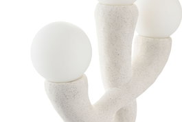 DKD Home Decor Lámpara Sobremesa Urban Crudo 11 x 42 x 33 cm (2 Unidades)