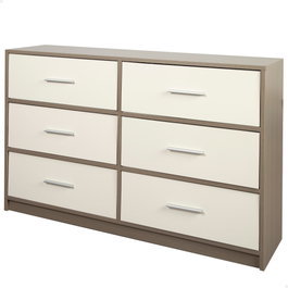 Color Baby Max Home-Mueble Cómoda 6 Cajones 114x30x70 cm