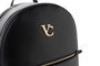 Vince Camuto Pescara - Mochila de Polipiel Negra Elegante y Funcional con Dos Bolsillos Interiores