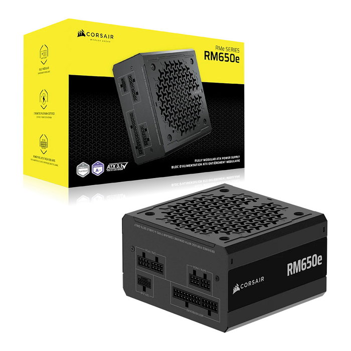 Corsair RM650e 650W 80 PLUS Gold Modular ATX 3.1 Negro