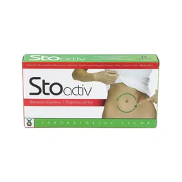 TEGOR Stoactiv (Estomadol) 40Cap. Complemento Bienestar Digestivo Aloe Vera Carbón Vegetal