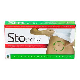 TEGOR Stoactiv (Estomadol) 40Cap. Complemento Bienestar Digestivo Aloe Vera Carbón Vegetal