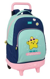 Safta Mochila con Ruedas Mr. Wonderful Estrella Compact Extraíble