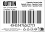 Quttin Espátula de Cocina de Nylon Negra (24 Unidades) de 32,1 x 8,3 x 6,8 cm