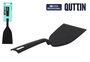 Quttin Espátula de Cocina de Nylon Negra (24 Unidades) de 32,1 x 8,3 x 6,8 cm