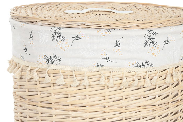 DKD Home Decor Cesta Ropa Shabby Natural 45 x 55 x 45 cm Set de 3