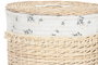 DKD Home Decor Cesta Ropa Shabby Natural 45 x 55 x 45 cm Set de 3