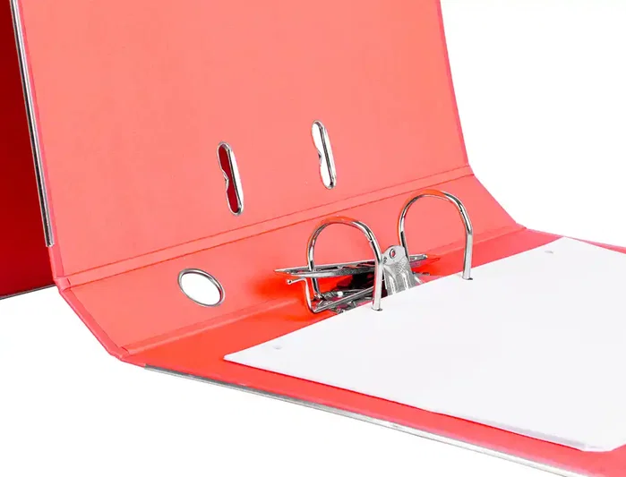 Liderpapel Archivador de Palanca Folio Rojo 52 mm