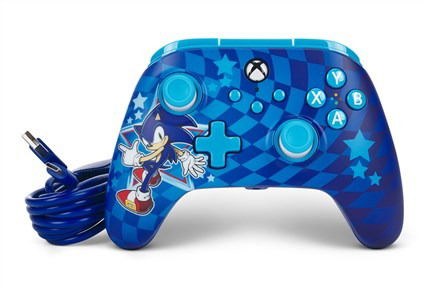 Power A Mando con Cable Advantage XBGP0229-01 para Xbox Series X|S, Sonic, Botones Programables, Cable 3m