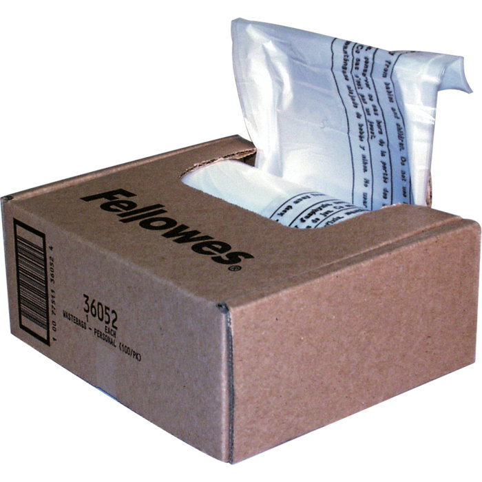Fellowes Pack de 100 Bolsas para Residuos de Destructora 23-28 L 36052 Fellowes Pack de 100 Bolsas para Residuos de Destructora 23-28 L 36052