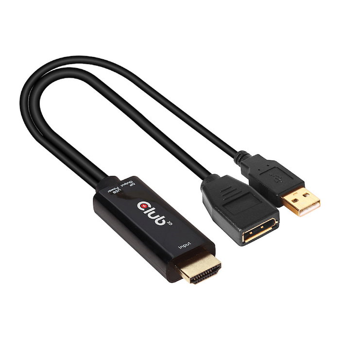 Club 3D Adaptador HDMI 2.0 a DisplayPort 1.2 activo 4K 60Hz HDR