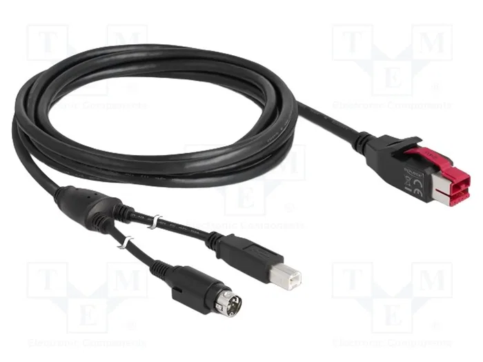DeLOCK 85489 Cable PoweredUSB USB Tipo-B a Hosiden Mini-DIN 3 pines, 3 m DeLOCK 85489 Cable PoweredUSB USB Tipo-B a Hosiden Mini-DIN 3 pines, 3 m