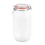 La Mediterranea Tarro Hermético Vidrio Clip 2000 ml (6 Unidades)