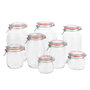 La Mediterranea Tarro Hermético Vidrio Clip 2000 ml (6 Unidades)