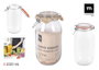 La Mediterranea Tarro Hermético Vidrio Clip 2000 ml (6 Unidades)