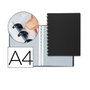 Liderpapel Carpeta DIN A4 con 20 fundas intercambiables Negro