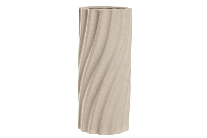 DKD Home Decor Jarrón de Porcelana Crema Waterproof 14x14x32,5 cm DKD Home Decor Jarrón de Porcelana Crema Waterproof 14x14x32,5 cm