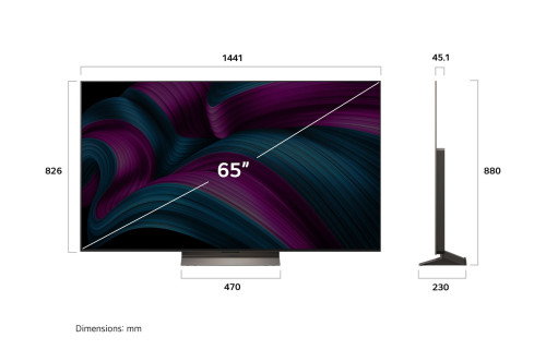 LG OLED65C56LB OLED evo AI C5 65 pulgadas 4K Ultra HD Smart TV Marrón