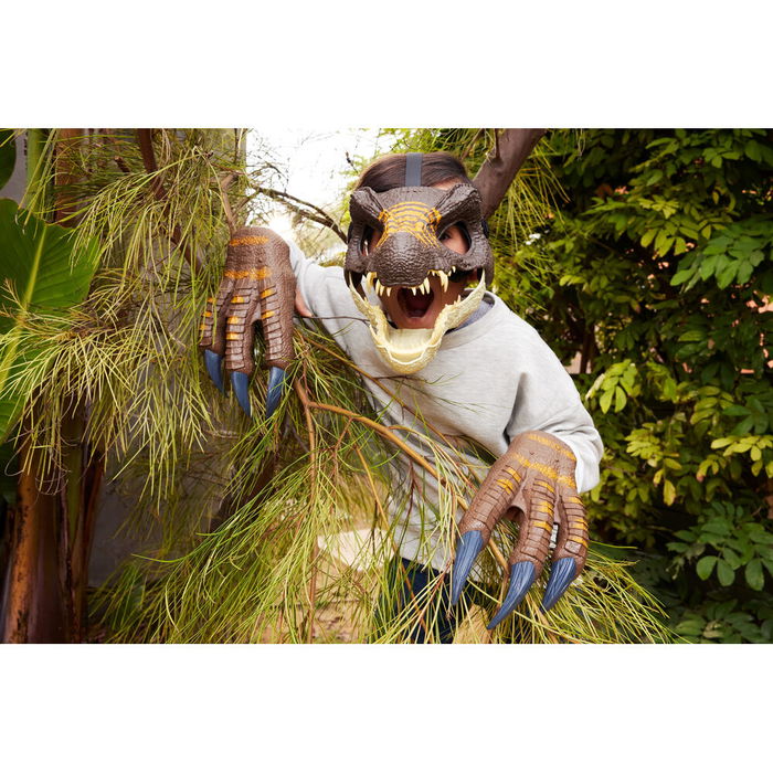 Mattel Máscara Dinosaurio Spinosaurus Jurassic World para niños +4 años