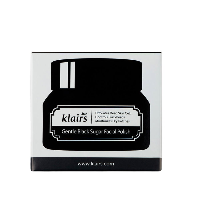 Klairs Gentle Black Sugar Facial Polish - Exfoliante Facial Suave con Azúcar Moreno para Pieles Sensibles, 110 g