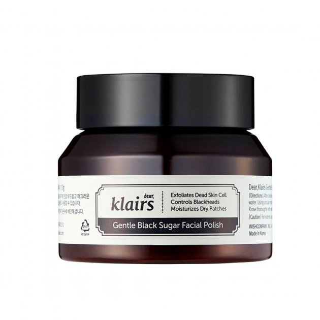 Klairs GENTLE BLACK sugar facial polish 110 g