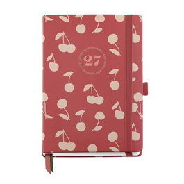 Miquelrius Agenda Anual 2027 Natura Cherries con Tapa Extra y Goma