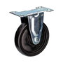 Edm Rueda Recambio 99997 Fija Carretilla Ø 10 cm Negro Cromado