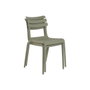 DKD Home Decor Set de Mesa y 4 Sillas de Jardín Apilables, Verde Menta, 140x70x75 cm, Hierro E-Coat y PP, 5 Piezas