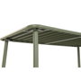 DKD Home Decor Set de Mesa y 4 Sillas de Jardín Apilables, Verde Menta, 140x70x75 cm, Hierro E-Coat y PP, 5 Piezas