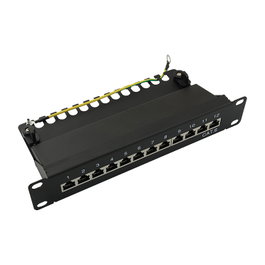 LogiLink Patchpanel 10 pulgadas 12 puertos Cat6 STP negro