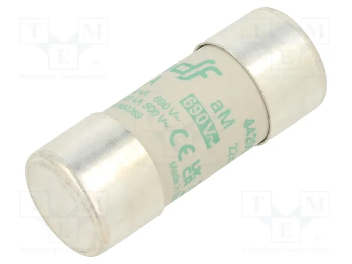 DF ELECTRIC Fusible de cartucho 22x58mm 4A 690VAC aM DF ELECTRIC Fusible de cartucho 22x58mm 4A 690VAC aM