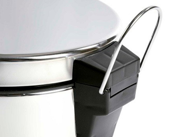 Confortime Cubo de Basura de Metal con Pedal, 3 Litros, 17.2 cm Ancho x 25.8 cm Alto x 24 cm Largo (6 Unidades)