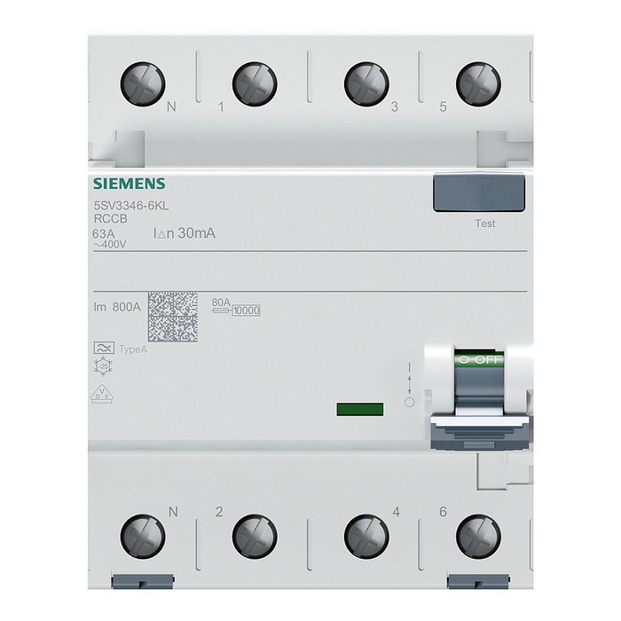 Siemens 5SV3346-6KL FI-Schutzschalter 63/0,03A 4 polos