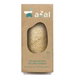 AZAL Esponja De Luffa Eco Exfoliante Corporal 100% Natural Libre De Plástico 7,5cm Ø x 15cm Largo