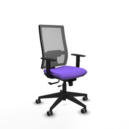 PIQUERAS Y CRESPO Silla de oficina Horna Sincro/Traslack Lila y Gris
