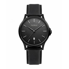 Tayroc TXM102 Reloj para Hombre con Correa de Cuero Negra