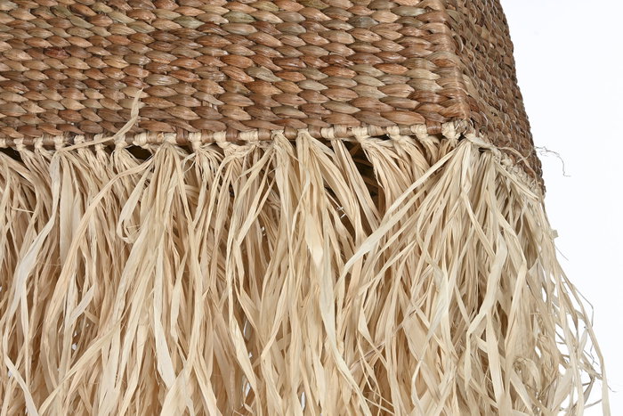 DKD Home Decor Lámpara de Techo de Fibras Naturales 138x26x33