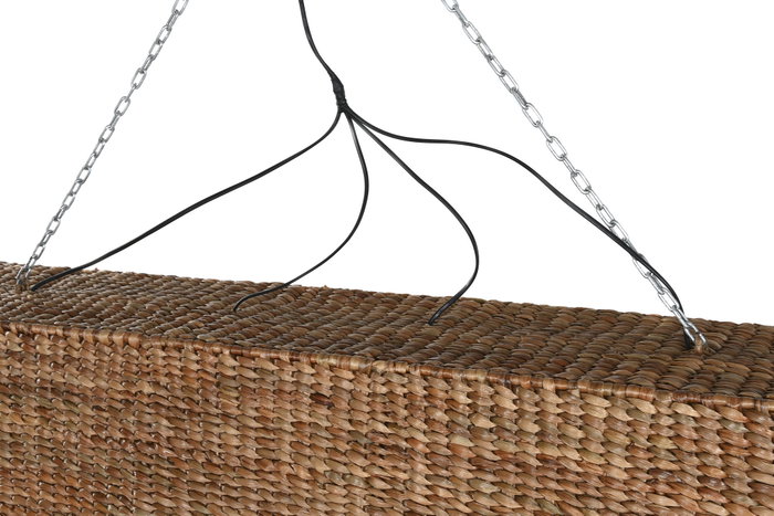 DKD Home Decor Lámpara de Techo de Fibras Naturales 138x26x33